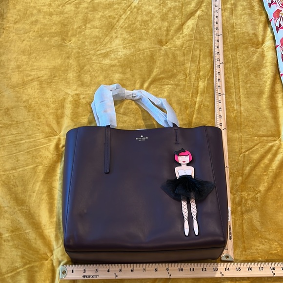 Kate Spade New York Ballerina Large Hallie Leather Tote, NWT - Picture 4 of 12